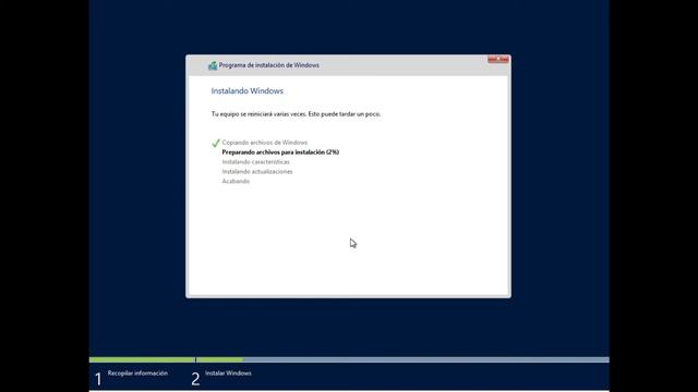 Instalacion Windows Server 2012 R2 Core