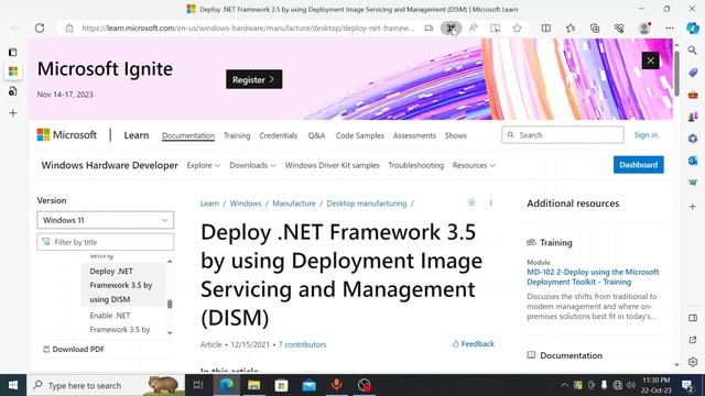 Enable .Net Framework 3.5 offline