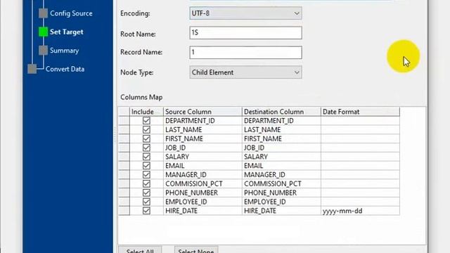 Convert and merge TSV files into a single XML file without coding