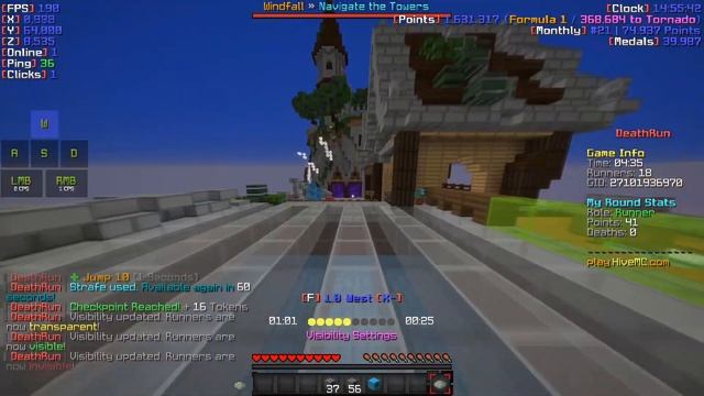 HiveMC DeathRun - Windfall - 1:01.150 (Former World Record)