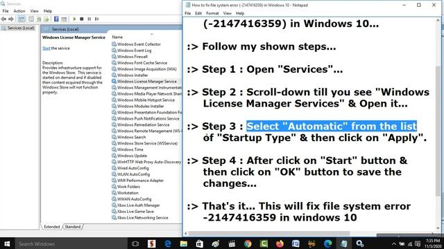 How to Fix File System Error (-2147416359) in Windows 10 | Simple Video Tutorial