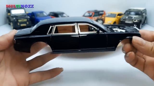 Unboxing Of Rolls Royce Phantom 1:24 Scale-Diecast Model Car - Dismantling Rolls Royce Phantom Part