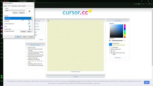 How to Make  a Custom Cursor on/for your PC    (Windows 10)