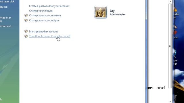 How to disable windows user control