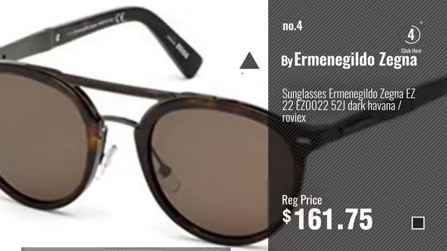 Top 10 Ermenegildo Zegna Sunglasses [ Winter 2018 ]: Ermenegildo Zegna Men's EZ0014 Sunglasses,