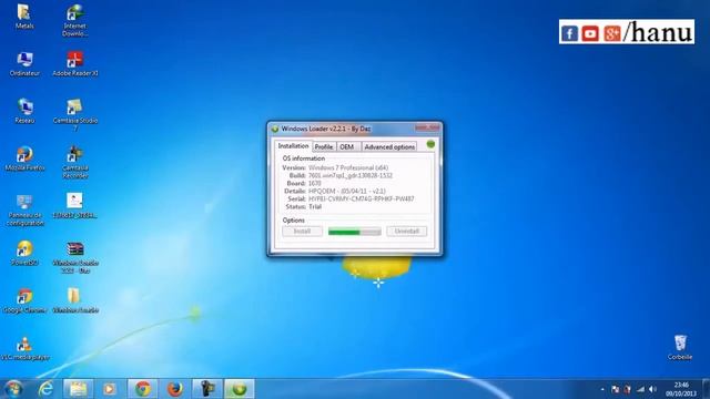విండోస్ 7 ఆక్టివేట్ ఎలా చెయ్యాలో చూద్దాం Activator   Windows Loader v2 1 7 by Daz