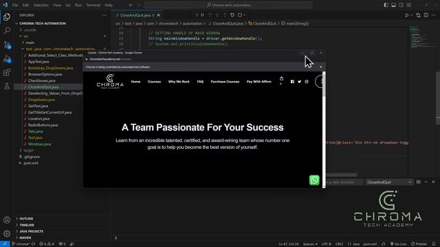 40 - Closing browsers - close() vs quit() methods - Selenium WebDriver + Java CRASH COURSE