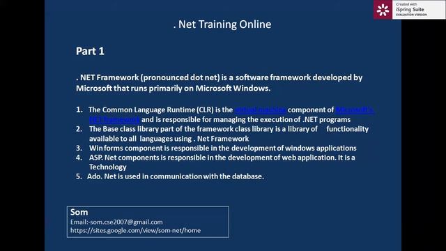 C#Tutorial   .NetFramework