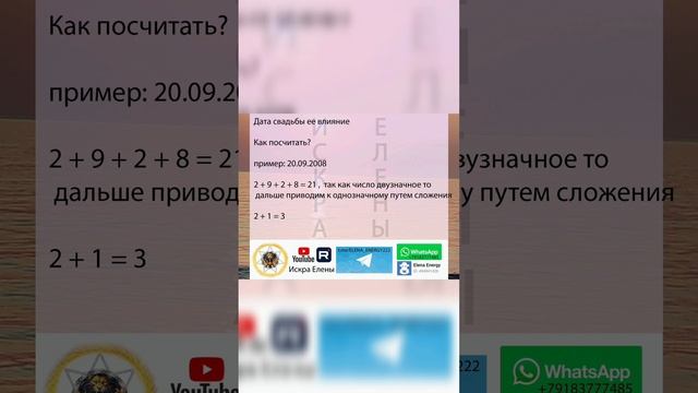 ВЛИЯНИЕ ДАТЫ СВАДЬБЫ