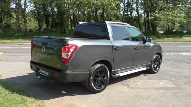 SsangYong Musso 2.2 Saracen Auto finished in Space Black , video walkaround!