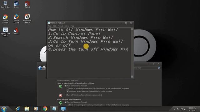 Turn Off Windows Firewall For Cheat in PBPH!