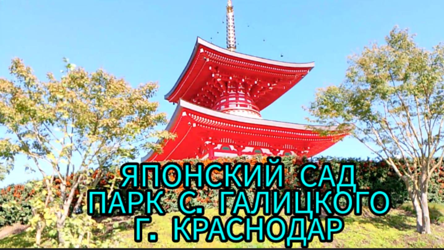 ЯПОНСКИЙ САД В ПАРКЕ ГАЛИЦКОГО Г. КРАСНОДАР.