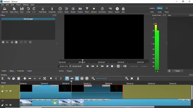 Play Two Videos on One Screen (Overlay or Split Screen) (Shotcut) / Video Editing 5 Min Tutorials 1