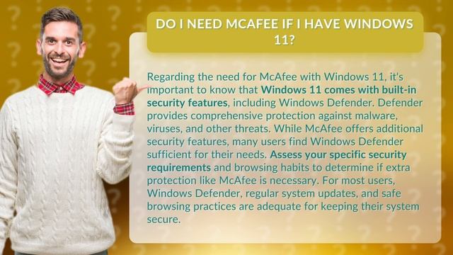 Do I need McAfee if I have Windows 11?