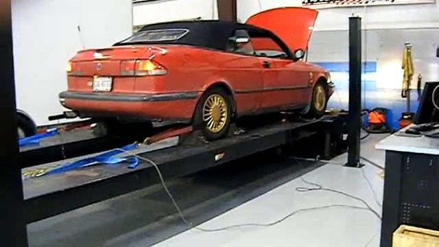 Dyno 2nd run Saab 900s T5 Turbo