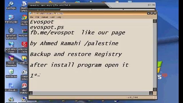 Backup And Restore Your Registry /evospot.ps