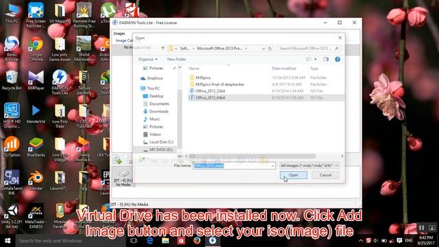 How to Mount image files using Daemon tools