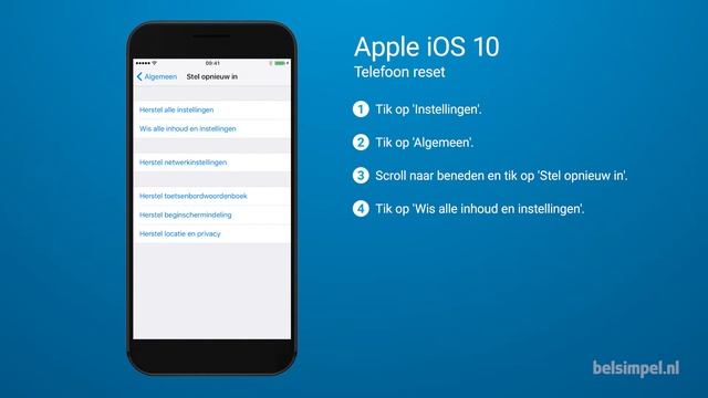 Tips & Tricks - Apple iPhone: Telefoon reset (iOS 10)