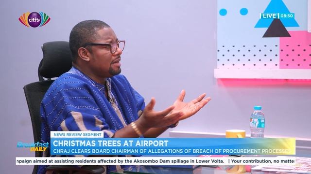 Christmas trees at airport: CHRAJ clears Board Chair of allegations on procurement breach processes