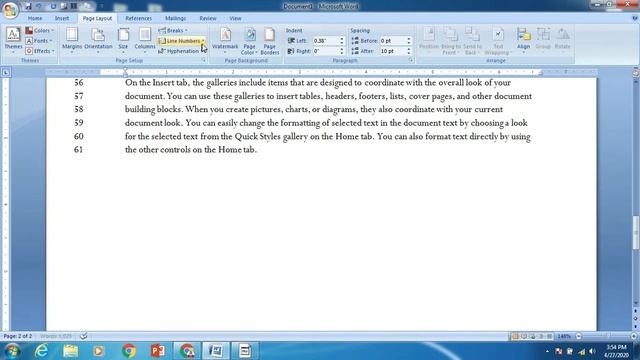 MS Word  Page Layout (Margins, Watermark, Columns, Paragraph , Border and Page Color I #msoftword