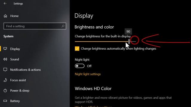 How to Adjust / increase and decrease brightness on your windows 10 PC