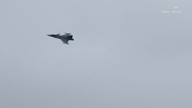 4Kᵁᴴᴰ 4K-UHD Saab Jas Gripen Swedish  Florennes Fairford Airshow 2016