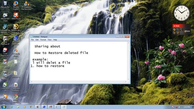 How to Restore deleted file