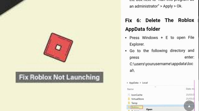 Roblox Not Launching Error || How to Fix Roblox Not Launching on Windows 10/11