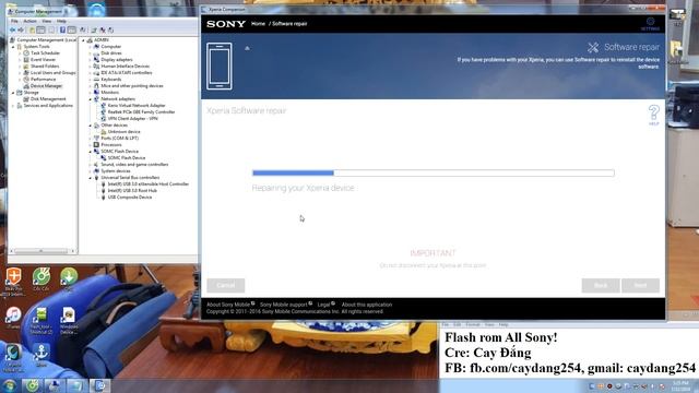 How to flash, repair, reset for all sony xperia by xperia companion