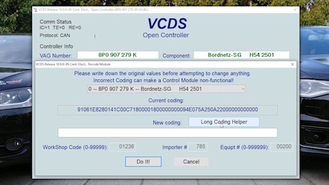 Activate Coming-Home, Disable Seatbelt Warning, DRL Mods, Modify Service Interval on Audi TT Mk2