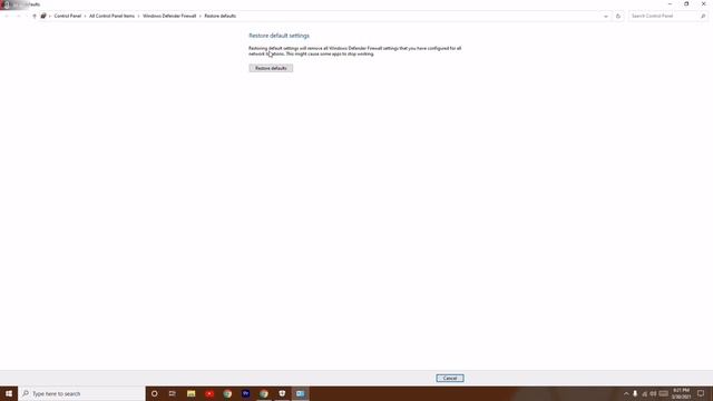 How to Restore Windows 10 Firewall to Default on your PC