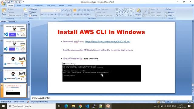 Install AWS CLI on Windows