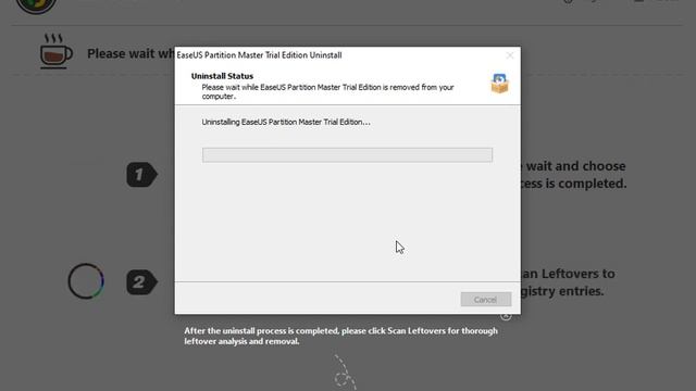 Use UninstallService to Uninstall EaseUS Partition Master