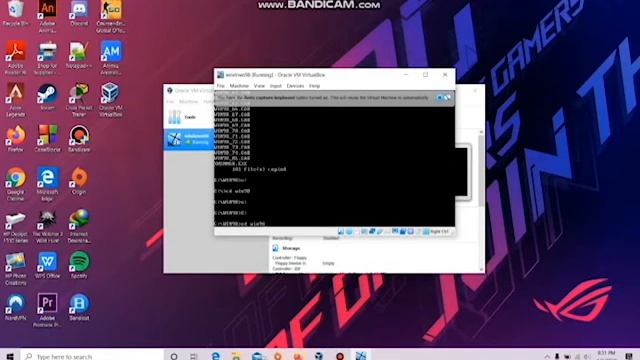 INSTALASI WINDOWS 98 PADA VIRTUALBOX