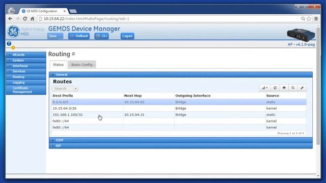 OR-1004  |  MDS Orbit, Static Routing and Default Gateway v3.1