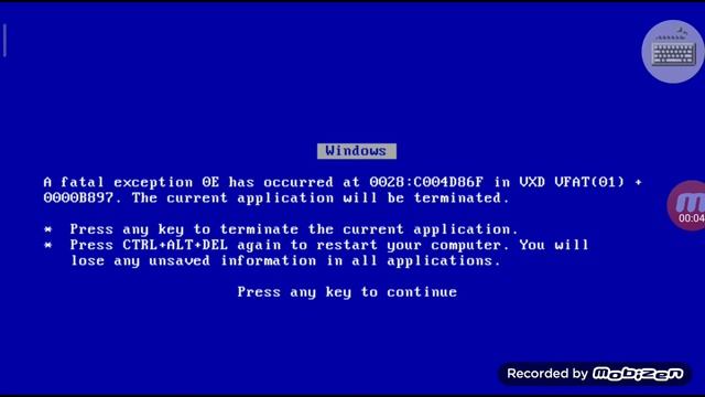 Windows 98 BSOD part 10