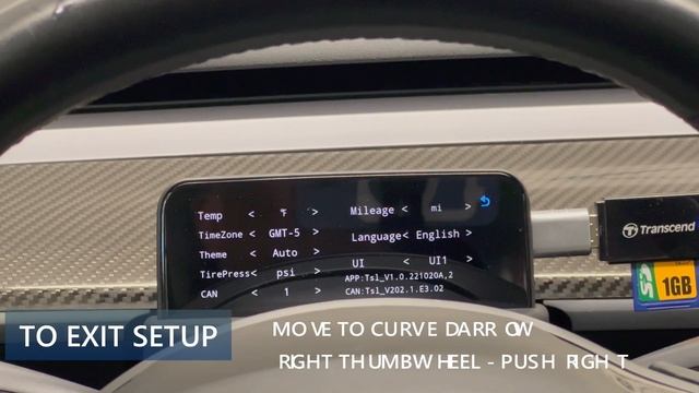 Tesla Model 3/Y - Ultra Mini Driver Display - How To Use