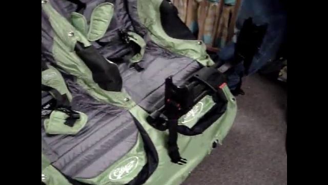 Baby Jogger City Series Double Stroller with Chicco Car Seat Adapter