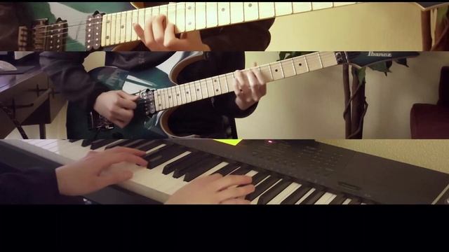 Link Click Season 2 Opening - VORTEX - 白鲨JAWS - Guitar and Piano Cover