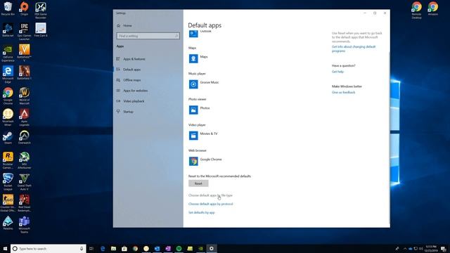 How To Set Default Apps in Windows 10