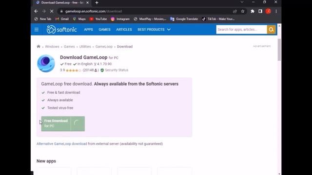 HOW TO DOWNLOAD GAMELOOP EMULATOR ONLT 3 MB!!!!!