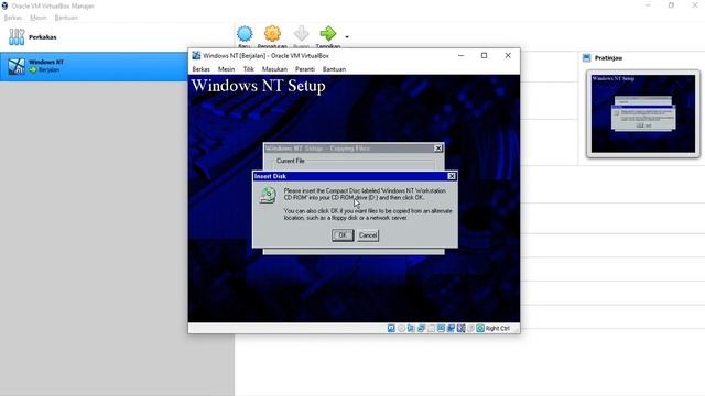 Instalasi Windows NT 4.0 Di Virtual Box