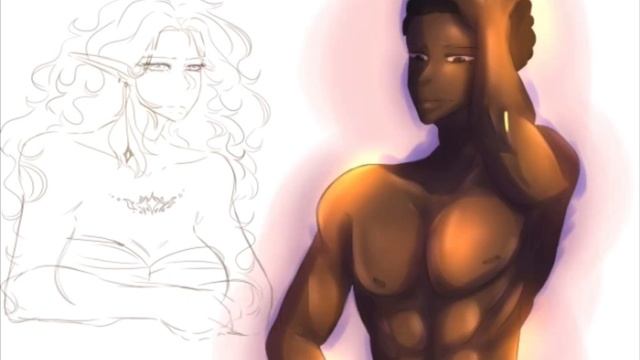 Adelinia and Jermaine //Speedpaint (Redraw)// Clip Studio Paint