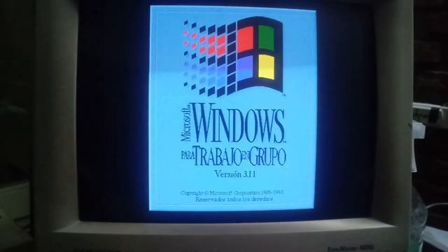 Win 3.11 boot on the rescued 386 DX40