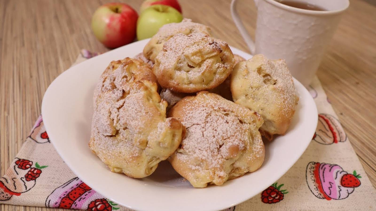 печенье ЯБЛОЧНАЯ ШАРЛОТКА 🍏🍏🍏  просто и быстро! Печенье с яблоками.