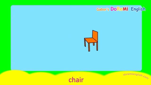 Chair, table, pencil song _ Vocabulary song