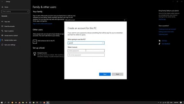How To Create a New User/Guest Account | Windows 10 | Without a Microsoft Account | 100% Working