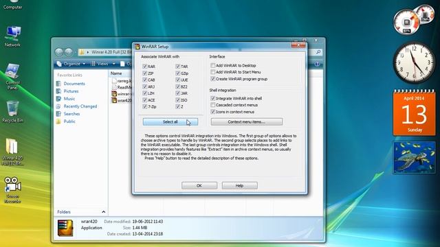 How To Install WinRar 4.20 32Bit