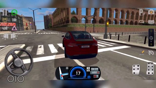 Driving New Tesla in Rome | School Driving Sim - Android Gameplay