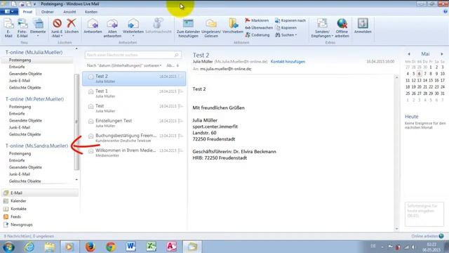 Windows 7 Tipps, Tricks P11 In Windows Live Mail 2012 E-Mail Konto entfernen